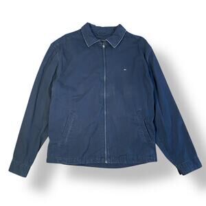 Tommy Hilfiger Lightweight Cotton Ivy‎ Jacket Men’s Size L Blue Preppy
